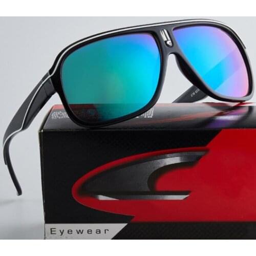 Oversized Sport Sunglasses Men Vintage Outdoor Driving Sun Glasses Pilot Mirror Shades UV Protection Gentleman Eyewear UV400