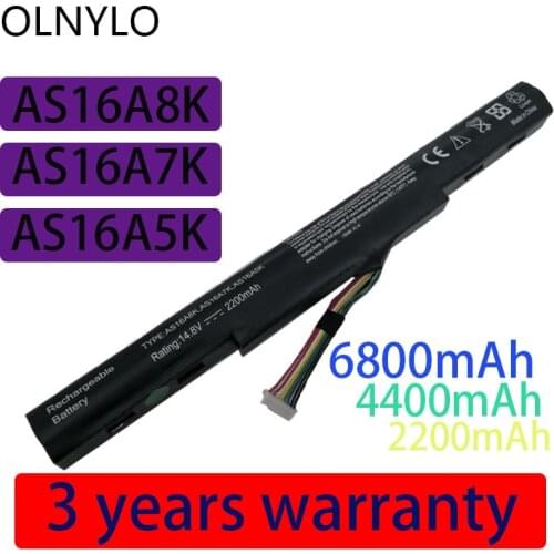 Laptop Battery for Acer Aspire E 15 E5-475 E5-575 E5-575T E5-575TG E5-576 E5-774 F5-573 F5-771 F5-771G TMTX40-G2 AS16A8K AS16A5