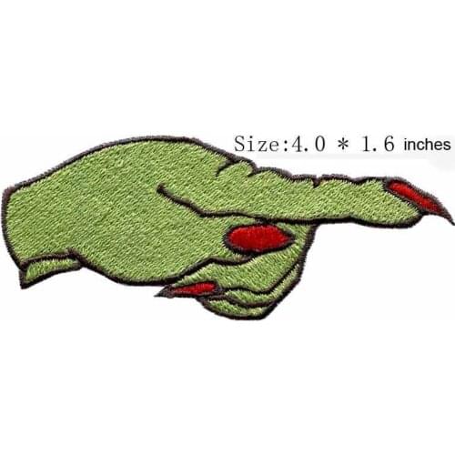 Sharp nails 4.0"wide embroidery for country mark/missing someone/fearful