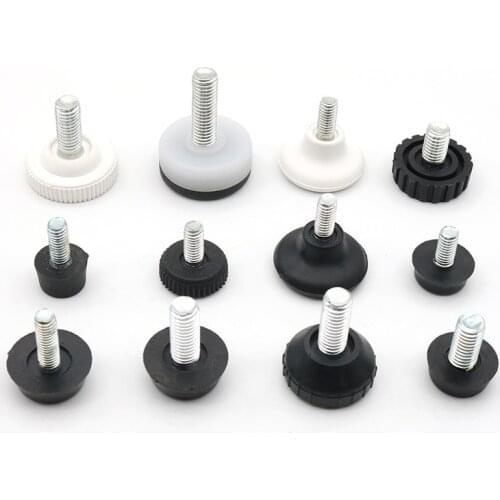 20pcs Adjustable furniture Leveling Feet Anti-slip Screw-in Base Sofa Bed Cabinet Table Leg Pad Floor Protector M6 M8 M10