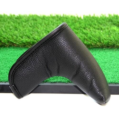 PU Leather Golf Club Head Cover Blade Putter Headcover Protector With Clip