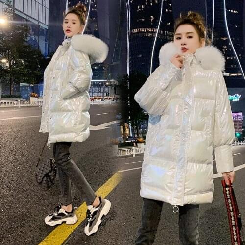 Cotton-Padded Jacket Womens Mid-Length Winter Padded Coat 2020 New Cotton Jacket Korean Bread Loose Oversize Jacket XS-XL