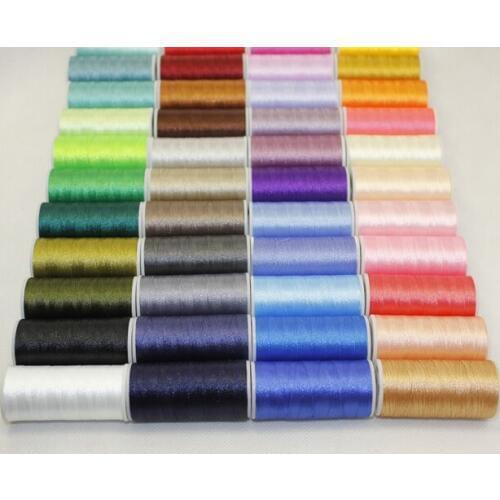 10pcs/lot High-strength 120/D 2strands 600M/pcs Oral Gold Thread Polyester Filament Thread Sewing Embroidery For Silk Fabric