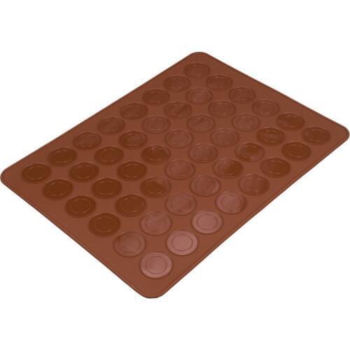 48 Hole Round DIY Silicone Mat Gel Pad Macarons Pad Cake Tool Silicone Mold Bakeware