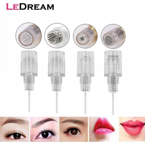 50pcs 8mm Screw 9 12 36 Pin Derma 3D Micro Nano Round Needles Cartridge Coupling For Microneedle Derma Pen Tip Nutrition Input