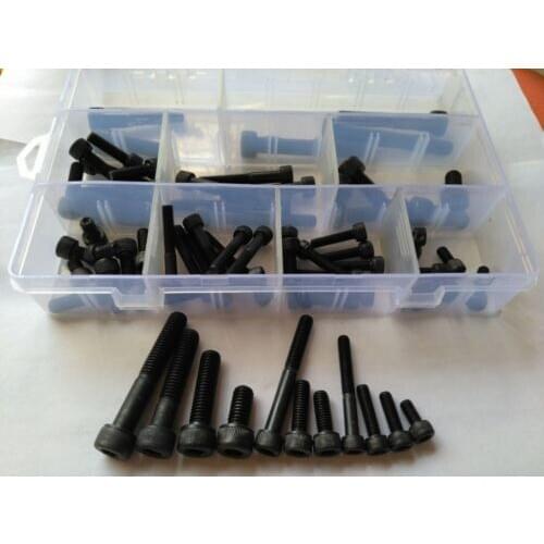 70PCS M5 M6 M8 Allen Bolt Hex Socket Cap Head Screw Bolts Assortment 12.9 Grade Free Shipping