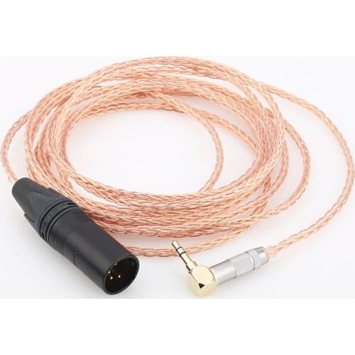 Audiocrast OCC Copper 4pin XLR Male to 3.5mm Stereo Male Audio Adapter Cable Upgraded cable