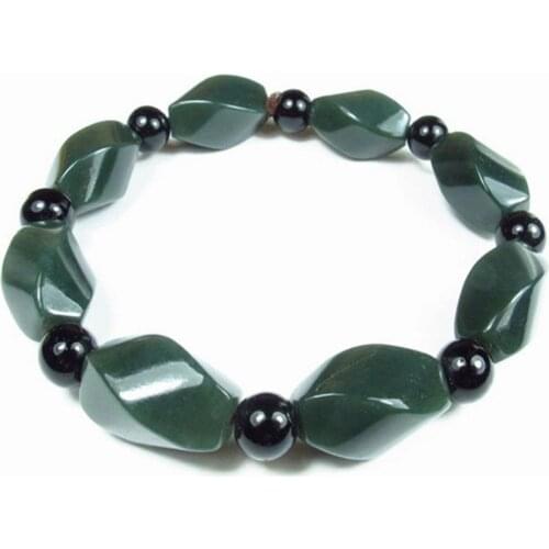 Natural Jade Bracelet Men Women Bracelet Gifts Round Bangle Bracelets for Women Charm Jewelry Fashion Accessories