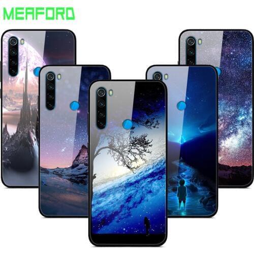 For Xiaomi Redmi Note 8T Case Tempered Glass Planet Space Cover for Xiaomi Redmi Note 9S 8T Back Case For Redmi Note 9S 9 S 8 T