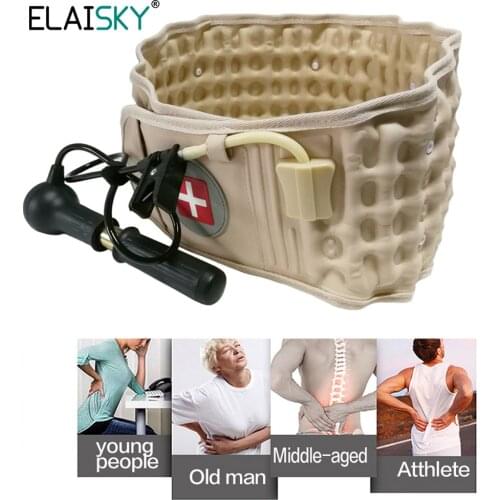 CR-801 Back Decompression Waist Belt Massager Back Pain Relief Lumbar Spinal-Air Traction Waist Protector Waist Support Brace