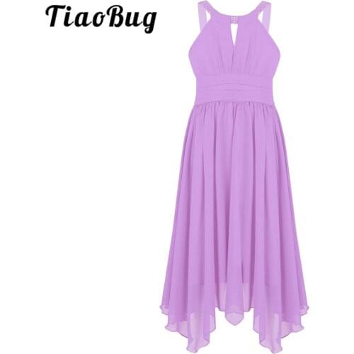 Flower Girls Dress vestidos Kids Sleeveless Dresses for Girls Princess Wedding Party First Communion Clothing Girl Summer Dress