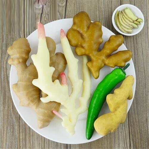 Ginger model artificial vegetables model props hotel dining room hall restaurant store decoration simulation Faux vegetables