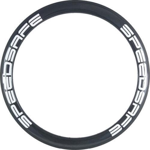 SPEEDSAFE 700c 50mm clincher road bike carbon rim 50C 23mm wide basalt brake track UD 3K matte glossy 16 18 20 21 24 28 32 Holes