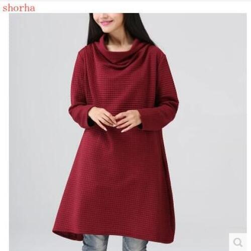Red and black Maternity Dress Autumn Winter Pregnancy Clothes for Women Maternity Clothing Plus Maternity Dresses