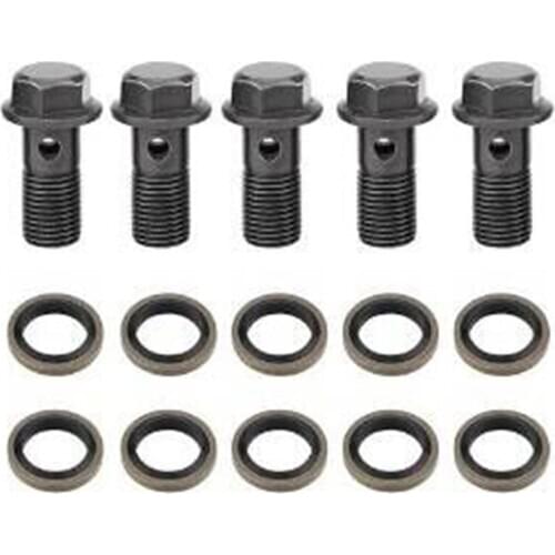 Motorcycle Double Banjo Bolt Hose 2pcs / lot M10 * 1.25pitch Brake Dual Line Dirt Pit Bike