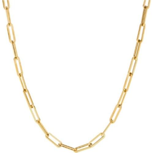 BOAKO Necklace For Women 2021 Trend Fashion Simple Clavicle Chain PendantCollares Mujer Jewelry Parrty Gift Bijoux Femme Gold