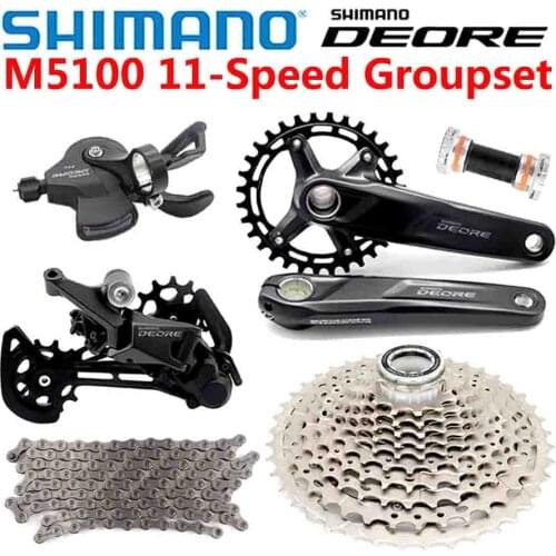 SHIMANO DEORE M5100 11 speed Groupset MTB Mountain Bike 11v Shifter lever Rear Derailleur Crankset Cassette Chain