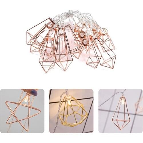 2021 New LED Wrought Iron Water Drop Lights String Bedroom Living Ambient Light Girl Lnterior Decoration Holiday illumination