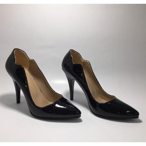 Women Classic Pumps Black Casual Shoes Spring Summer Fashion Stylish High Heel Coral Office Shoes Pointed Toe