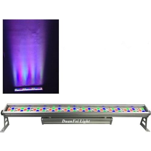 6lot 72x3w rgbw led wall washer light outdoor ip65 waterproof dj led bar light washing