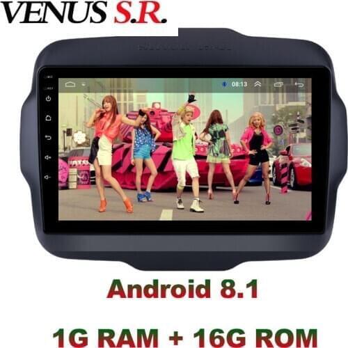 VenusSR Android 8.1 2.5D car dvd For JEEP Renegade Radio 2016-2020 multimedia GPS Radio stereo gps navigation