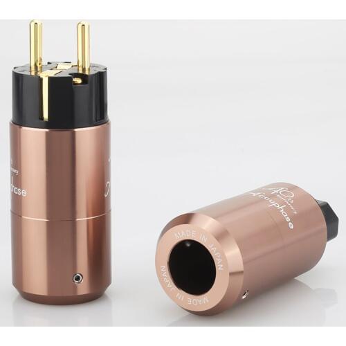 High Quality EU Schuko Power plug, Amplifier DVD player audio AC power cord power cable connector plug Supply connector jack