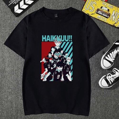 Women Tshirt Haikyuu 2021 Summer T-shirt Japanese Anime Funny T Shirt Streetwear Tops Female