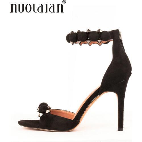 Brand fashion women pumps ankle strap high heel pumps shoes for women sexy peep toe high heels sandals party wedding shoes woman