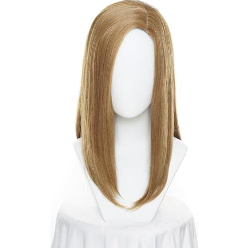 Women Ginny Molly Weasley brown Wig Ginny Weasley Role Play Synthetic Hair Halloween costumes Halloween + Wig Cap