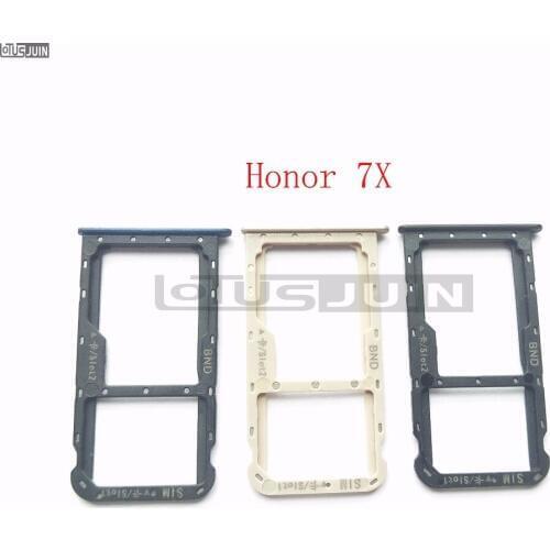 1pcs New SIM Card Tray Slot Holder For Huawei Honor 7X color Sim Card
