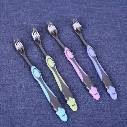 1 pc Super Hard Bristles Tooth Brush for Adult Remove Smoke Blots Coffee Stains Toothbrush Teeth Whitening Tool 19cm New