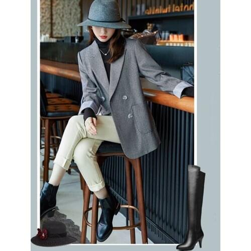 2021 high-end professional small suit jacket female Korean fashion autumn and winter new business fashion casual small suit