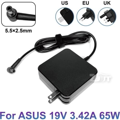 19V 3.42A 65W 5.5X2.5mm AC Laptop Power adapter Charger For ASUS F555L K555 F450L X301A X401A X450 X550C X550V W519L ADP-65DW