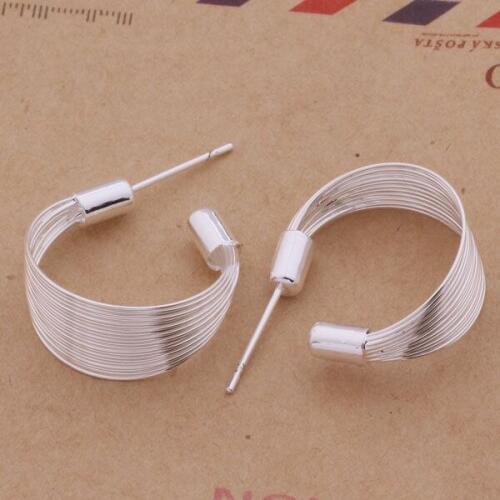 AE146 Hot sterling earrings , fashion jewelry , multi-thread earring /bzxakrea akjajbqa silver color