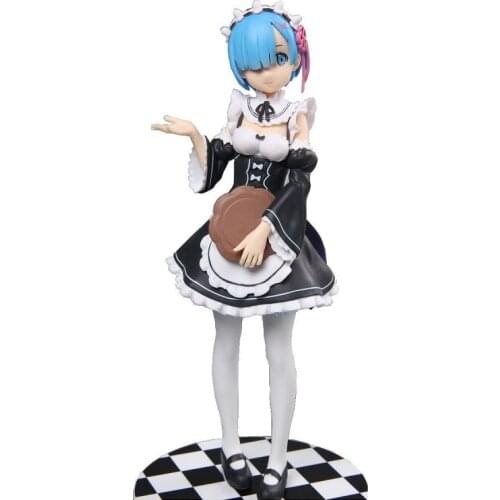 Anime Re:Life In A Different World From Zero Rem Remu MaidServant Girl Ver. 1/7 Scale Figure PVC Model Collectible Toy Doll