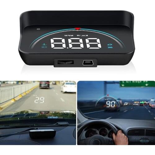 New M8 Car HUD Head-Up Display OBD High-Definition Overspeed Warning System Universal Car Portable Windshield Projector Display