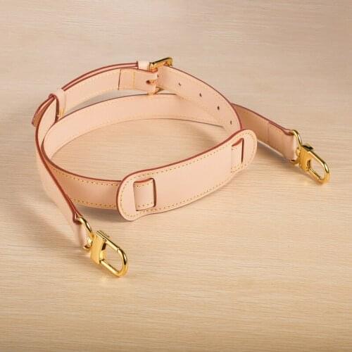 Brand High Quality Vegetable Tanned Leather Bag Strap Length 120cm Luxury Cow Leather Shoulder Strap Women Bag Adjustable