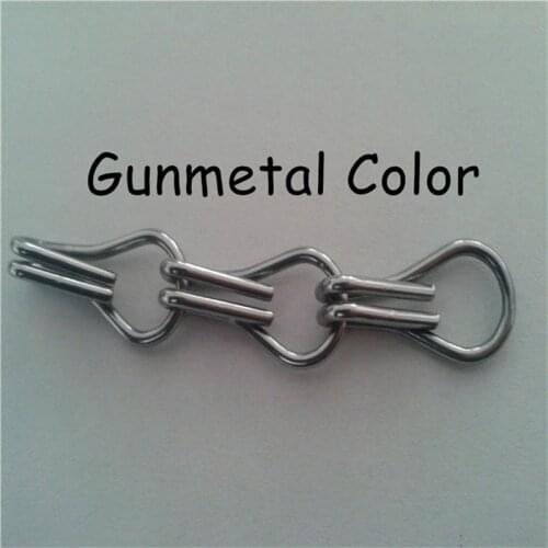 Customized double hooks colorfast aluminum chain fly screen curtain