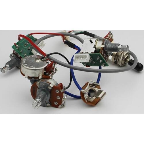 1 Set LP SG Electric Guitar Pickup Wiring Harness Push Pull Switch Potentiometers For Epi No welding