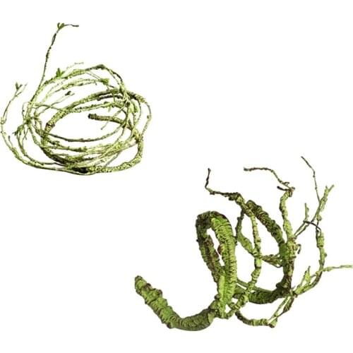 Flexible Bendable Artificial Tree Vine Jungle Vines Pet Habitat Decor for Lizard Frogs Snakes and More Reptiles