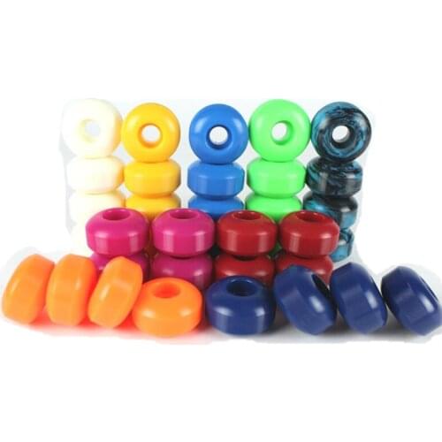 Hot Sell 11 Colors 4pcs Skateboard Wheels 95A Hardness Double Rocker Wheel 52mm*32mm PU Downspeed Sliding Wheels Brush Street