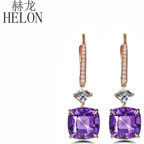 Серьги с камнями HELON China At AliExpress