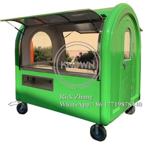 KN-220E Mobile Street Food carts/trailer/ Ice Cream truck/snack Food Carts With 4 Tires And Small Display Opening