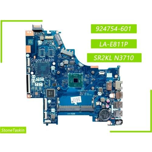 Best Value 924754-601 for HP Pavilion 15-BS Laptop Motherboard CSL50/CSL52 LA-E811P SR2KL N3710 ​​DDR3 100% Tested