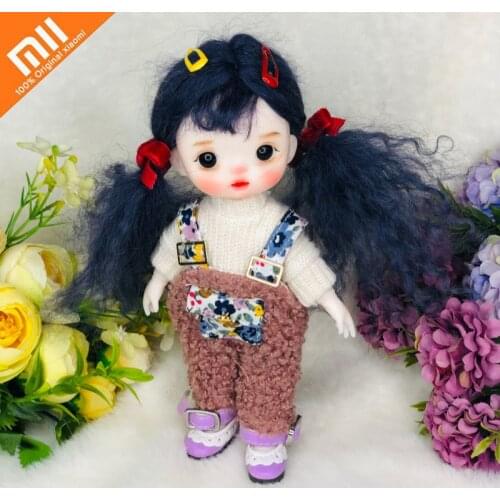 Xiaomi 17cm Mini Doll Change Makeup Doll Movable Joint 3D Eyes Barbie Princess Girl Toy Desktop Decoration Girl Jewelry Diy Gift