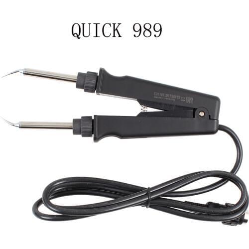 Newest Tweezers iron QUICK 989 + Soldering iron handle with original hakko937 quick 969 967 936ESD