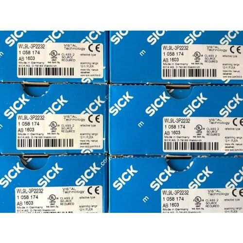 100% new original SICK mirror reflected photoelectric switch WL9L-3P2232 M8 plug WL9L-3P2432 M12 plug laser PNP