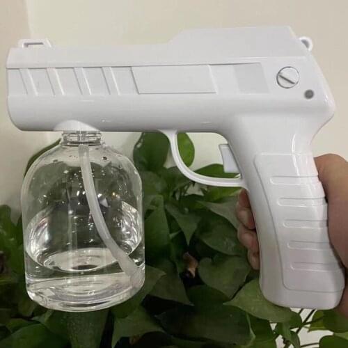 New 500ml Blue Light Wireless Nano Steam Atomizer Fogger Disinfection Water Sprayer Machine Steam Spray Gun Garden Accessories