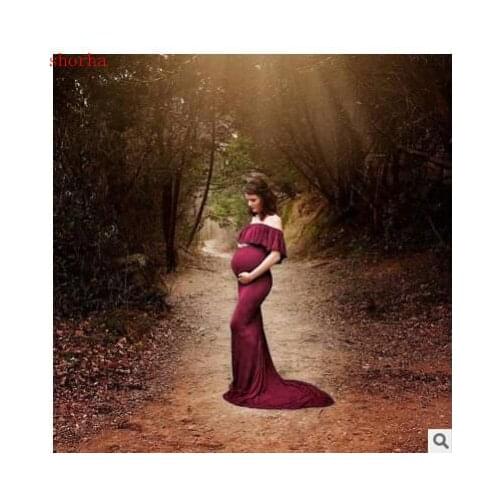 Maternity dress aternity photography props Maternity gown Maternity Dress Fancy shooting photo pregnant dress Large size M-XXL