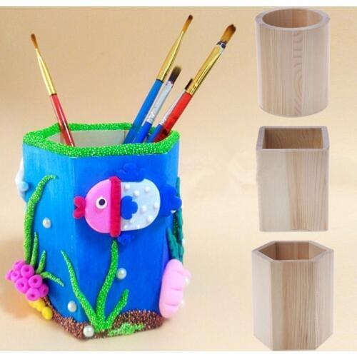 Useful New Multi-function Creative Bamboo Made Desk Stationery Organizer Pen Pencil Holder Storage Box Case Square Container